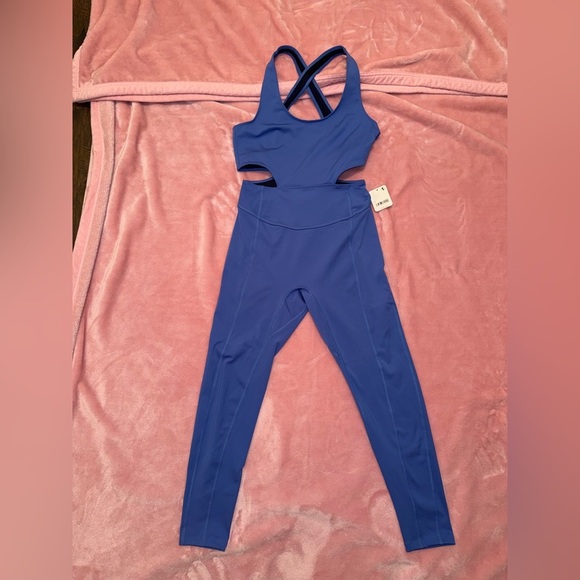 Free People FP Movement Women's XS Back It Up Bodysuit Blue - Picture 5 of 7